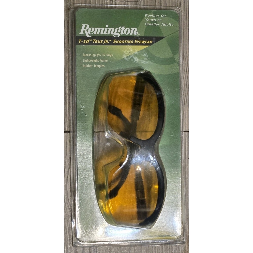 Remington T-10 True Jr. Shooting Eyewear Glasses w/Amber Lenses Youth / Sm Adult